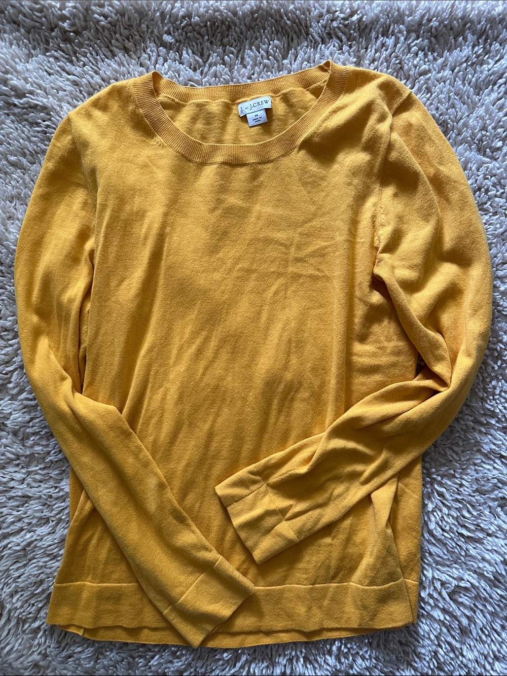 J. Crew Yellow Crewneck Sweater